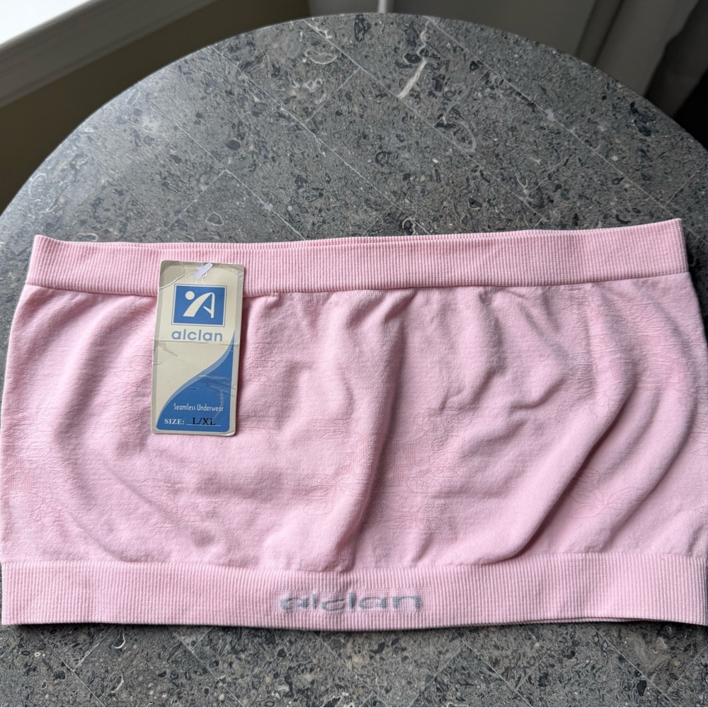 Alclan 1-Pink 1-Cream Seamless Bandeaus